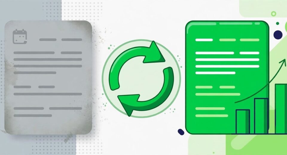 How to update old blog posts for SEO - content refresh checklist for bloggers